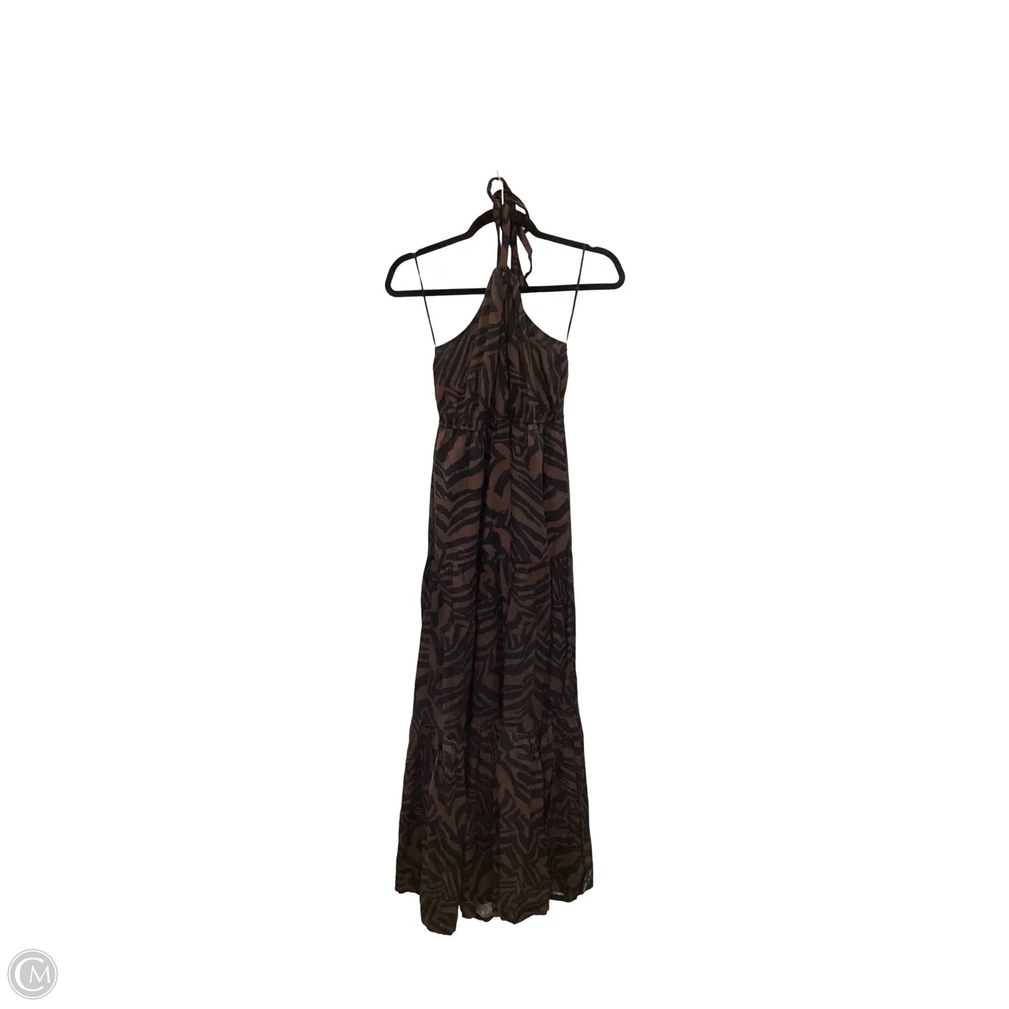 Dress Casual Maxi By Nicole Miller In Brown, Size: M