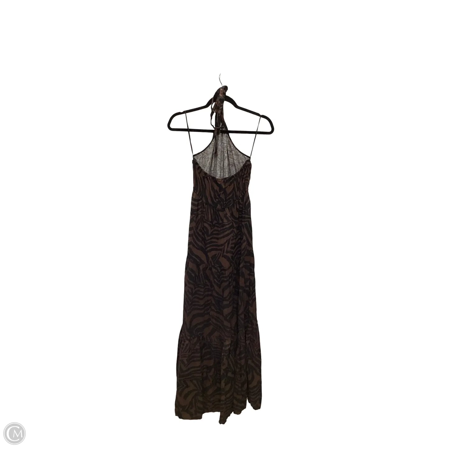 Dress Casual Maxi By Nicole Miller In Brown, Size: M