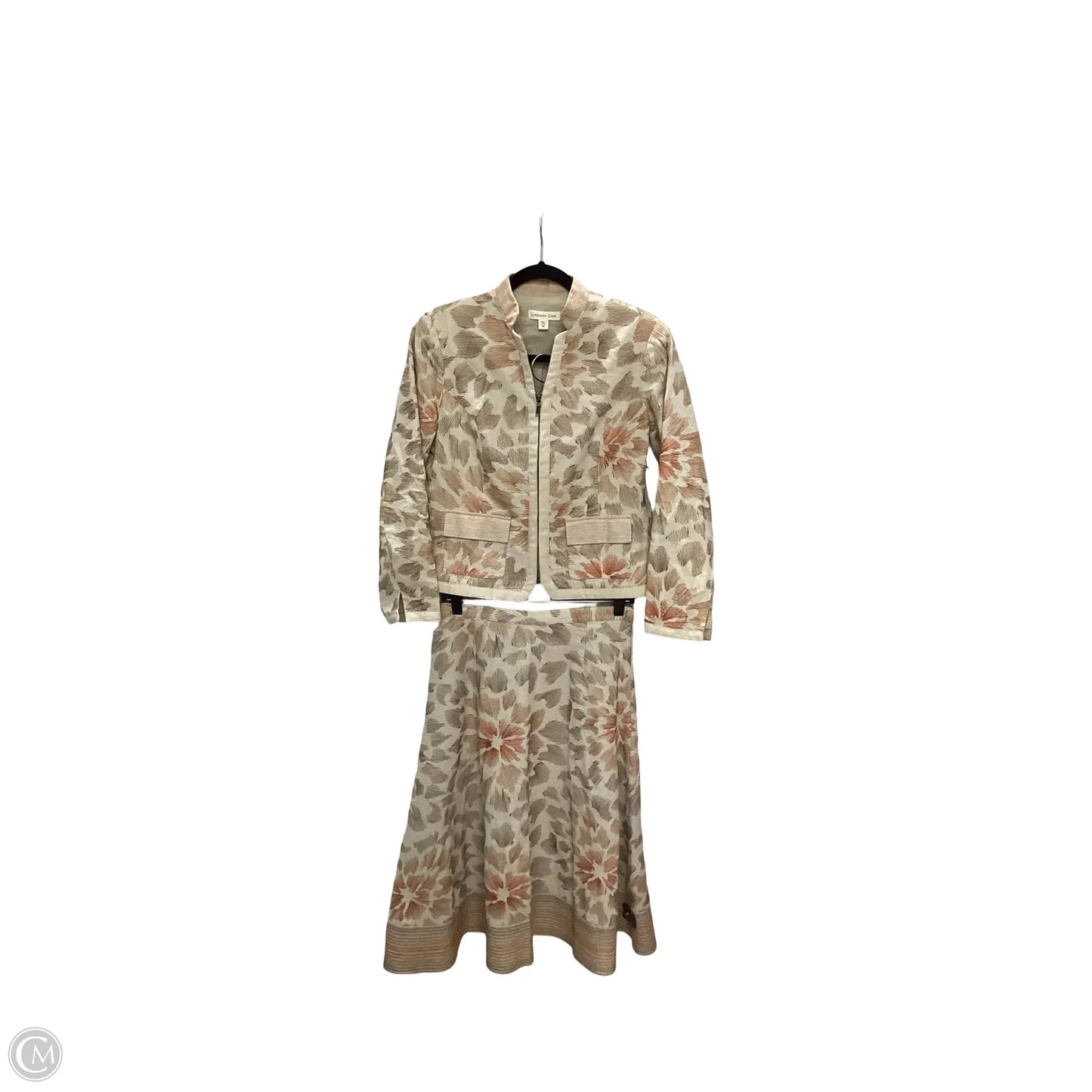 Skirt Set 2pc By Coldwater Creek In Taupe, Size: 8p