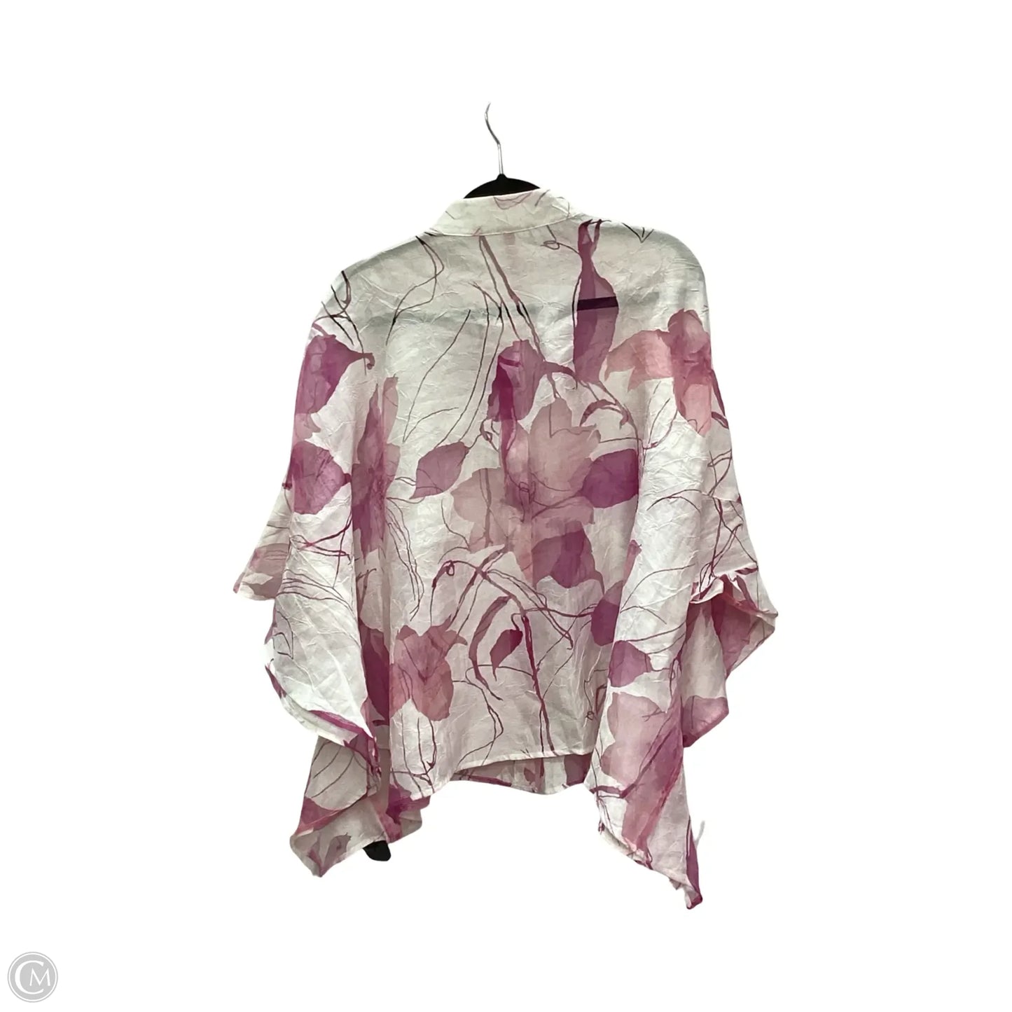 Jacket Shirt By Ic By Connie K In Pink, Size: M