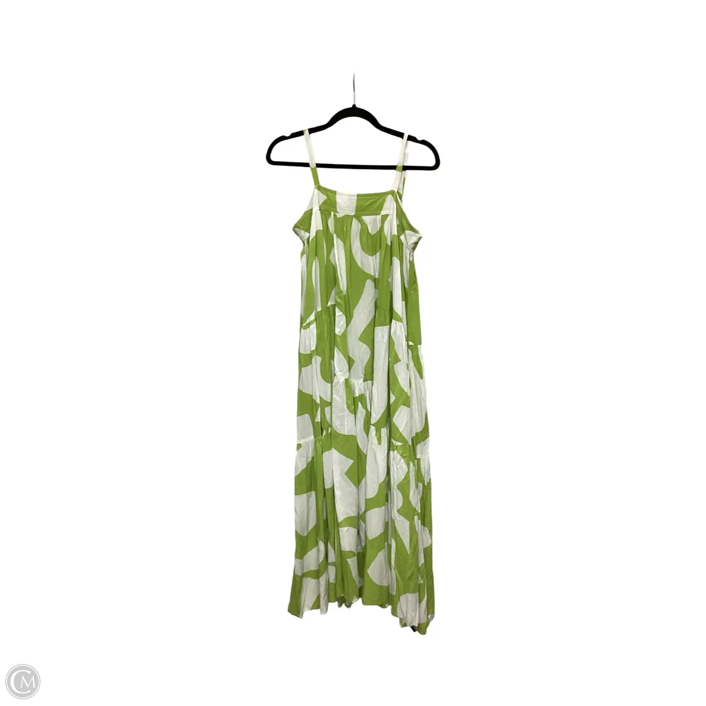 Dress Casual Maxi By Abel The Label In Green & White, Size: S