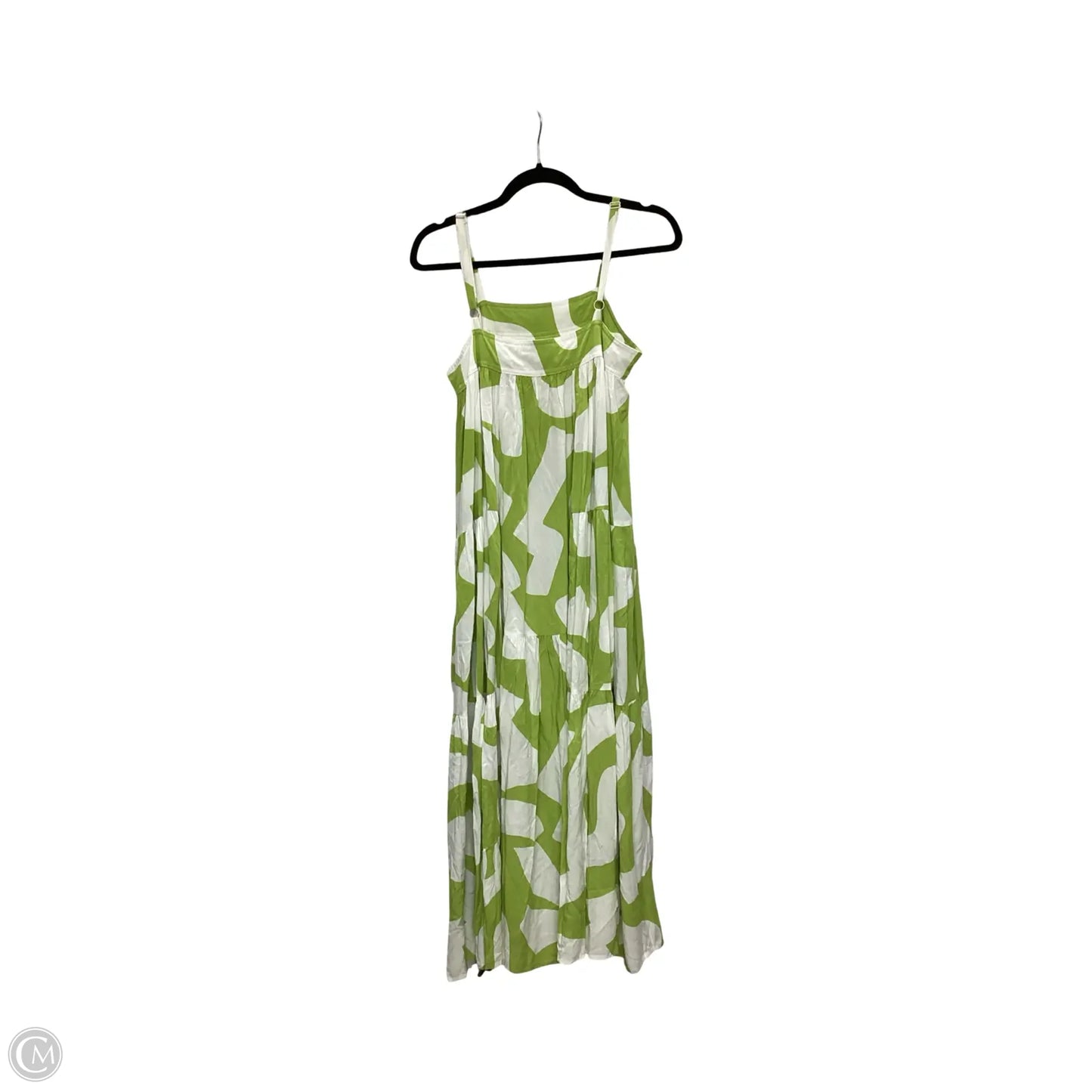 Dress Casual Maxi By Abel The Label In Green & White, Size: S
