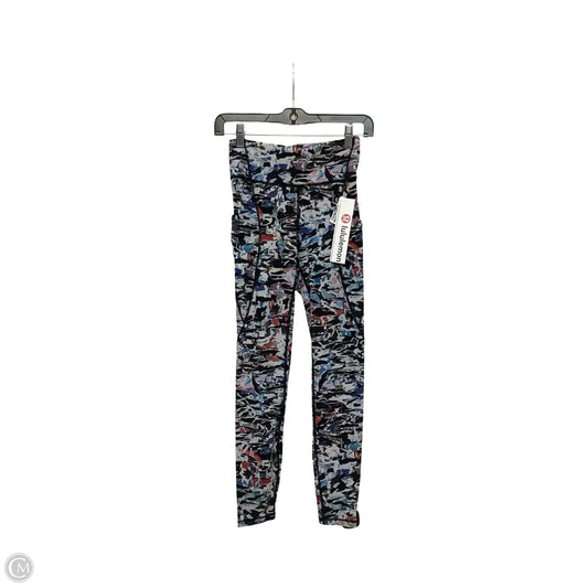Athletic Leggings By Lululemon In Multi-colored, Size: 4