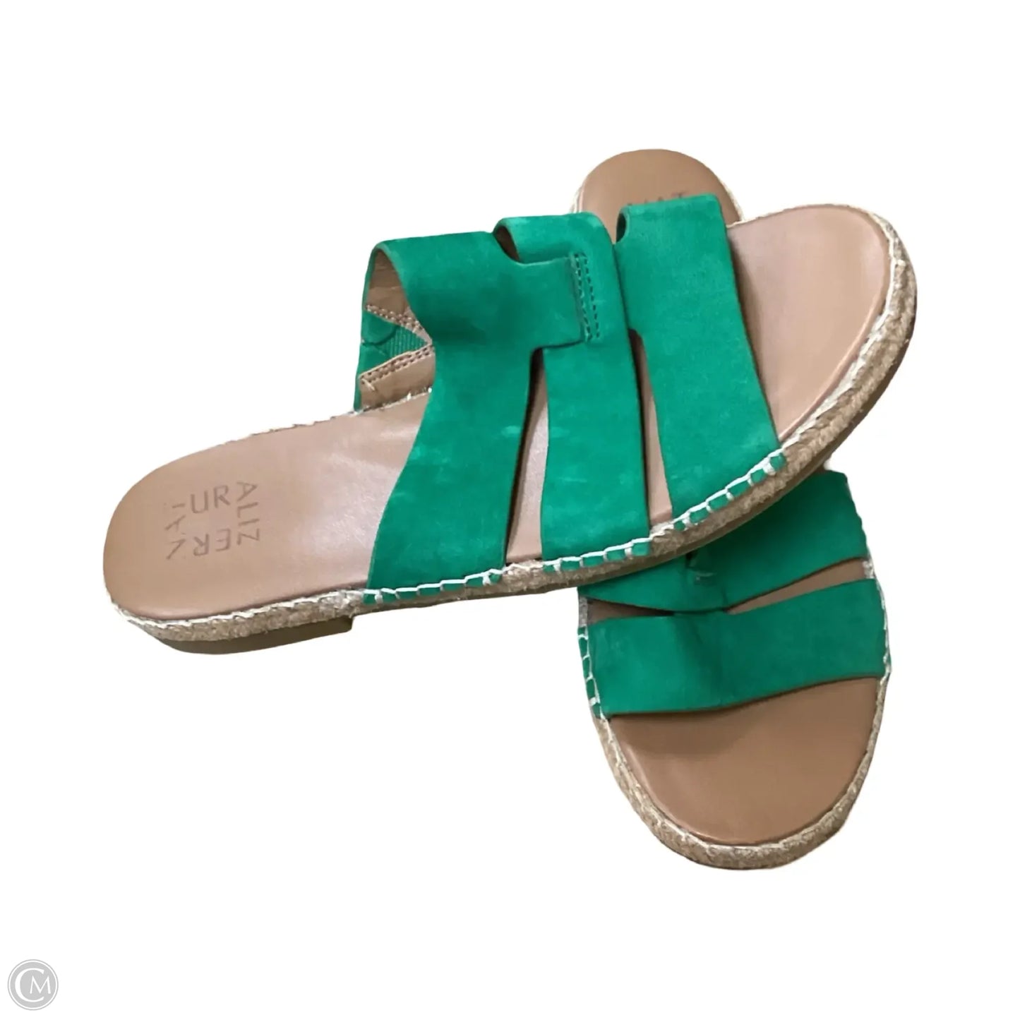 Sandals Flats By Naturalizer In Green, Size: 9