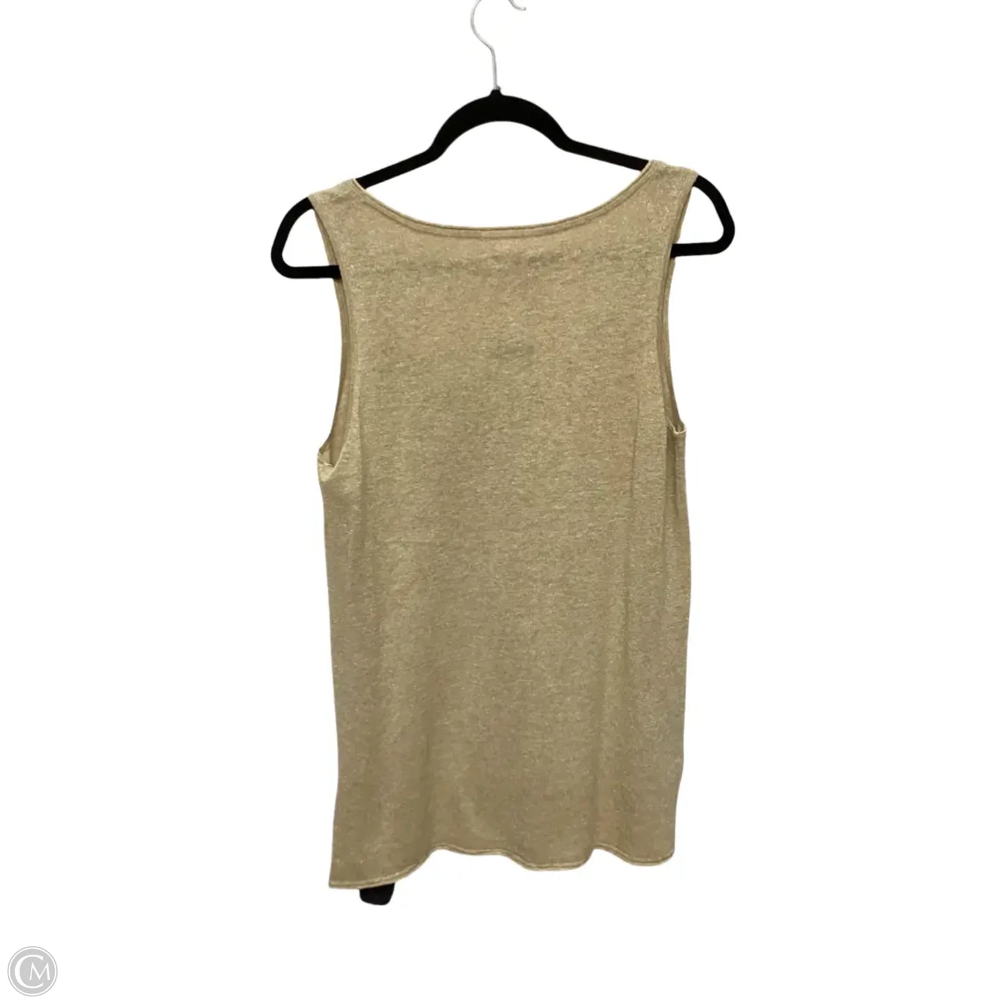 Top Sleeveless Designer By Lilly Pulitzer In Gold, Size: M