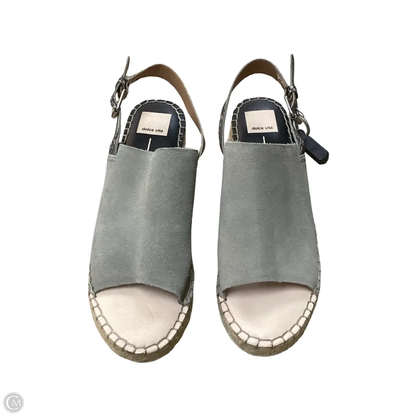 Sandals Heels Wedge By Dolce Vita In Grey, Size: 10