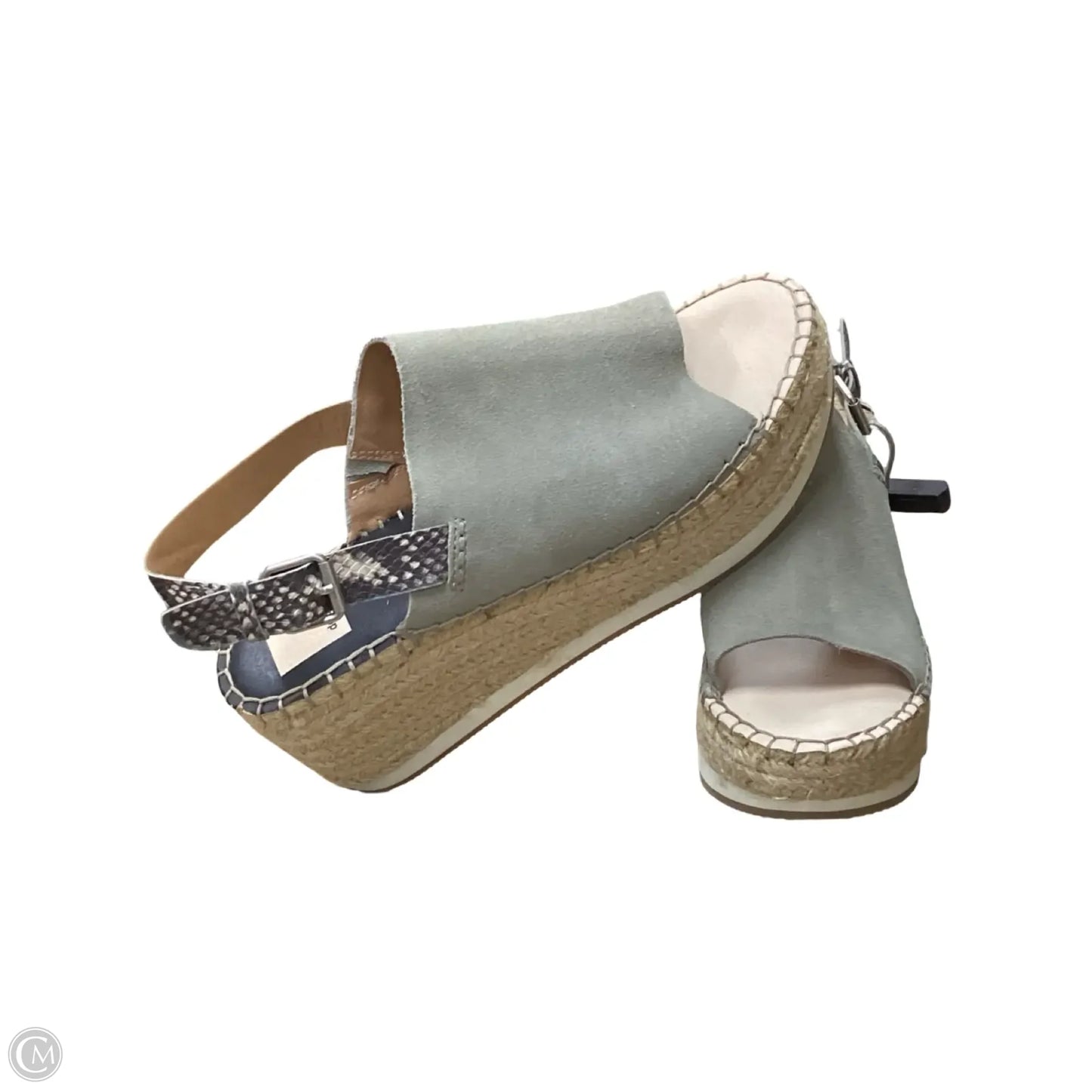 Sandals Heels Wedge By Dolce Vita In Grey, Size: 10