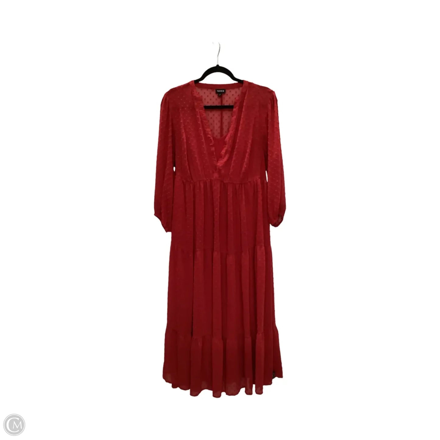 Dress Casual Maxi By Torrid In Red, Size: L