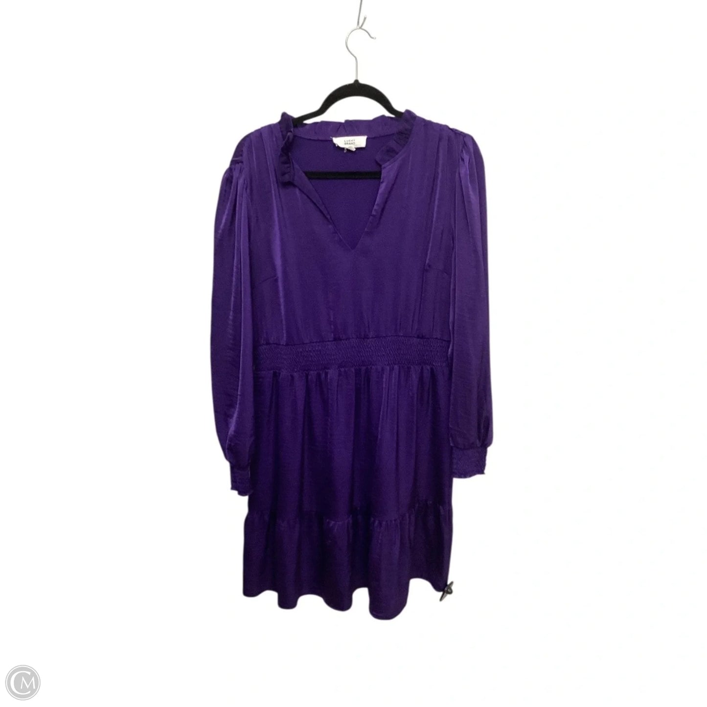 Dress Party Midi By Lucky Brand In Purple, Size: L
