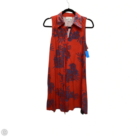 Dress Casual Short By Robbie Bee In Floral Print, Size: L
