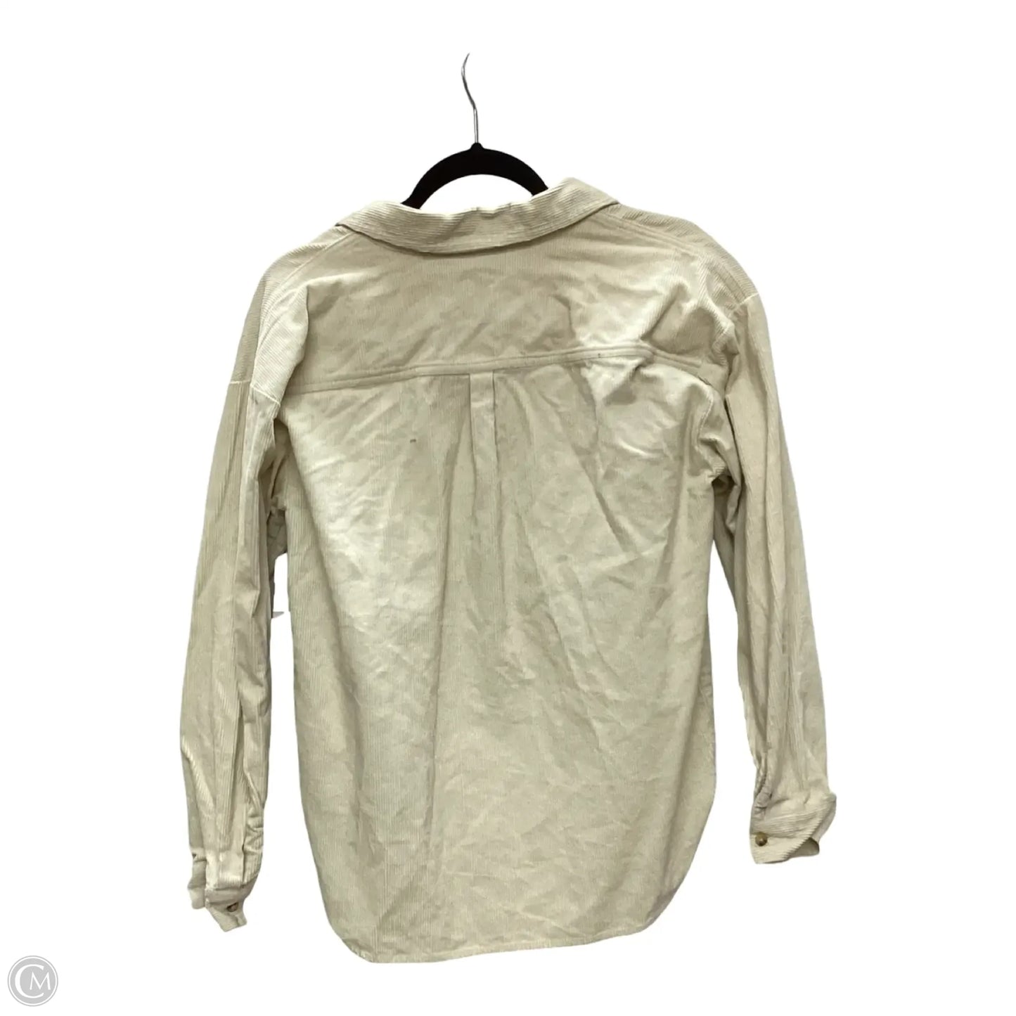 Jacket Shirt By Copper Key In Tan, Size: S