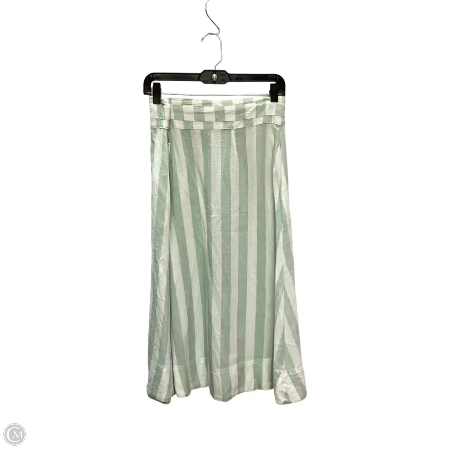 Skirt Midi By A New Day In Striped Pattern, Size: M