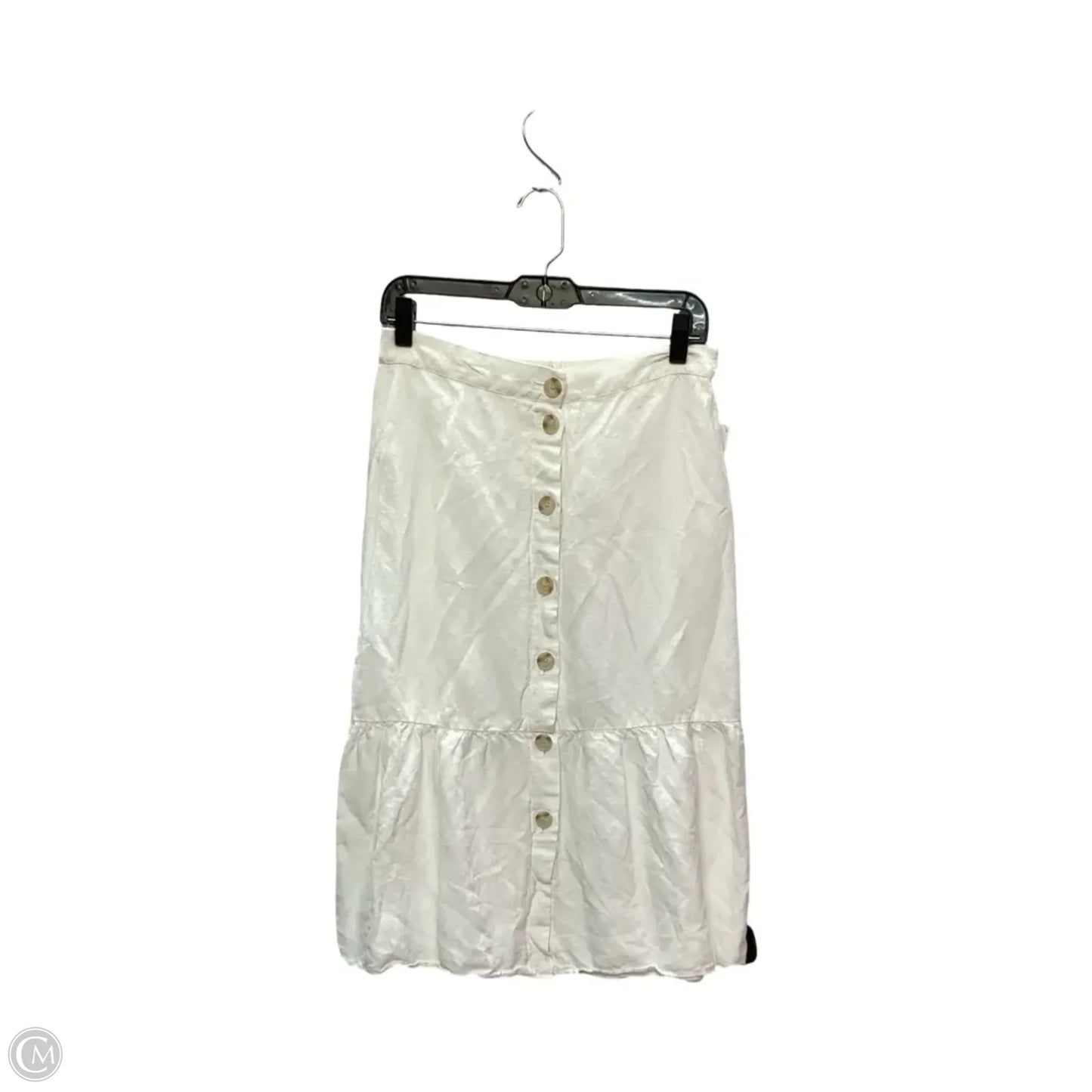 Skirt Midi By Loft In White, Size: S