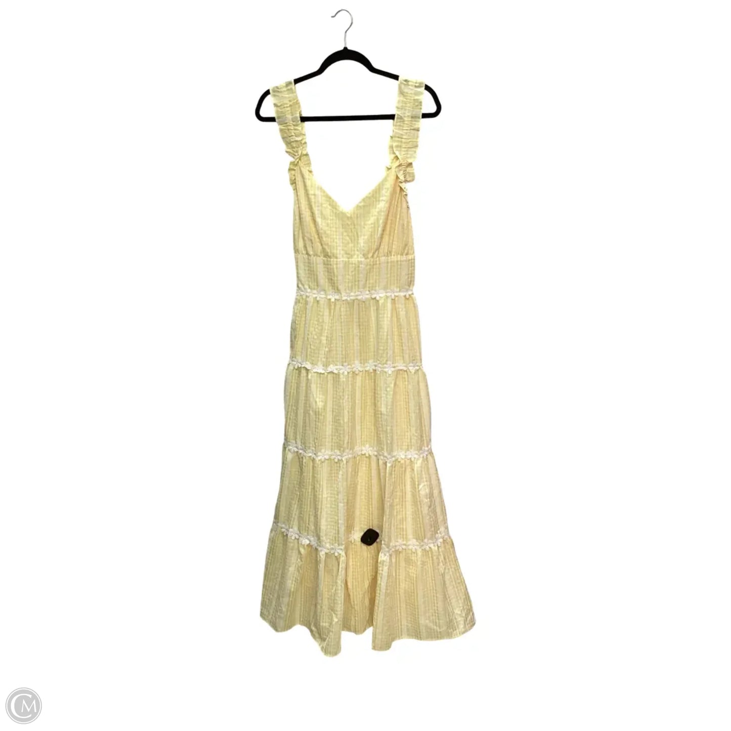 Dress Casual Midi By Cato In Yellow, Size: 3x