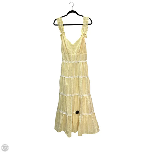 Dress Casual Midi By Cato In Yellow, Size: 3x