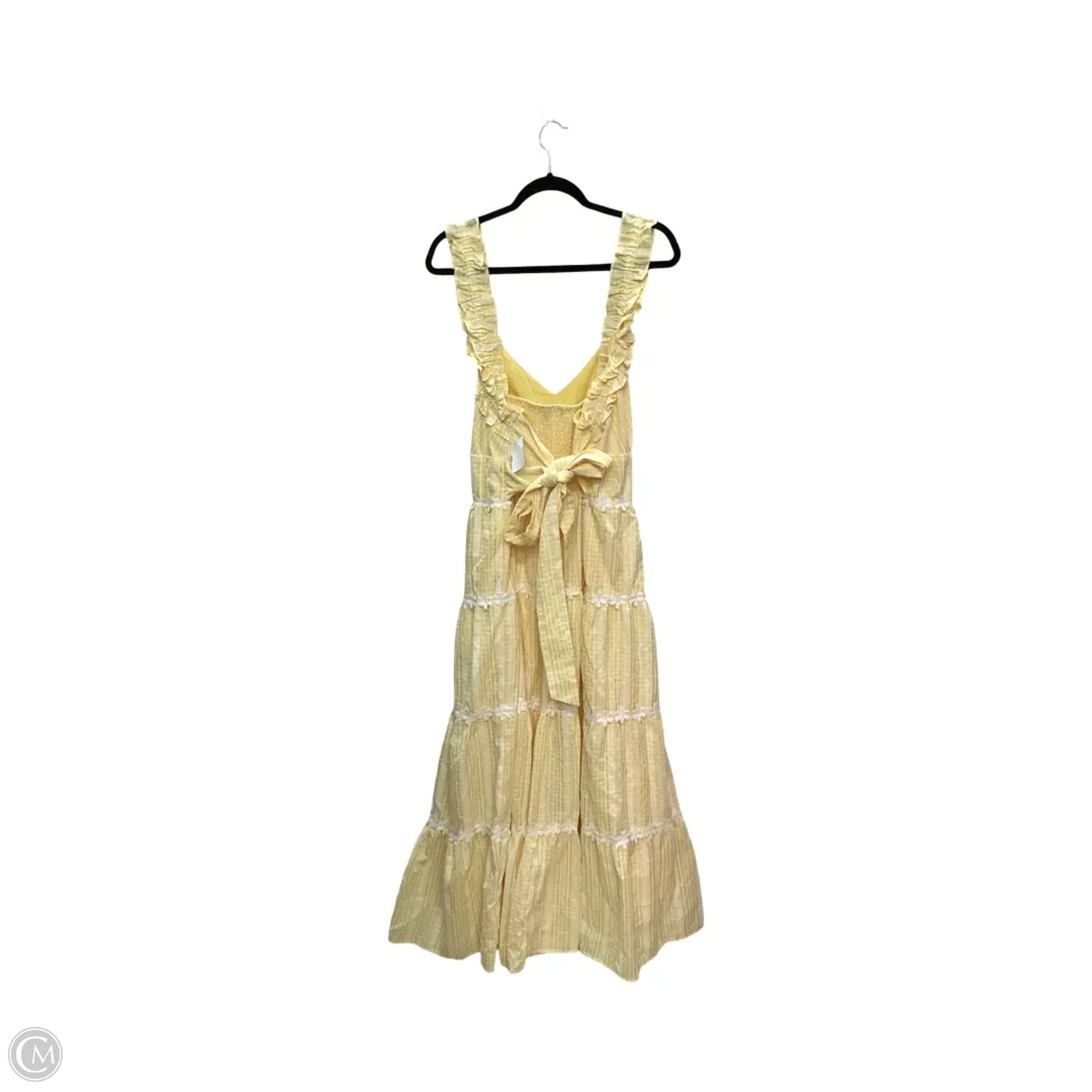 Dress Casual Midi By Cato In Yellow, Size: 3x