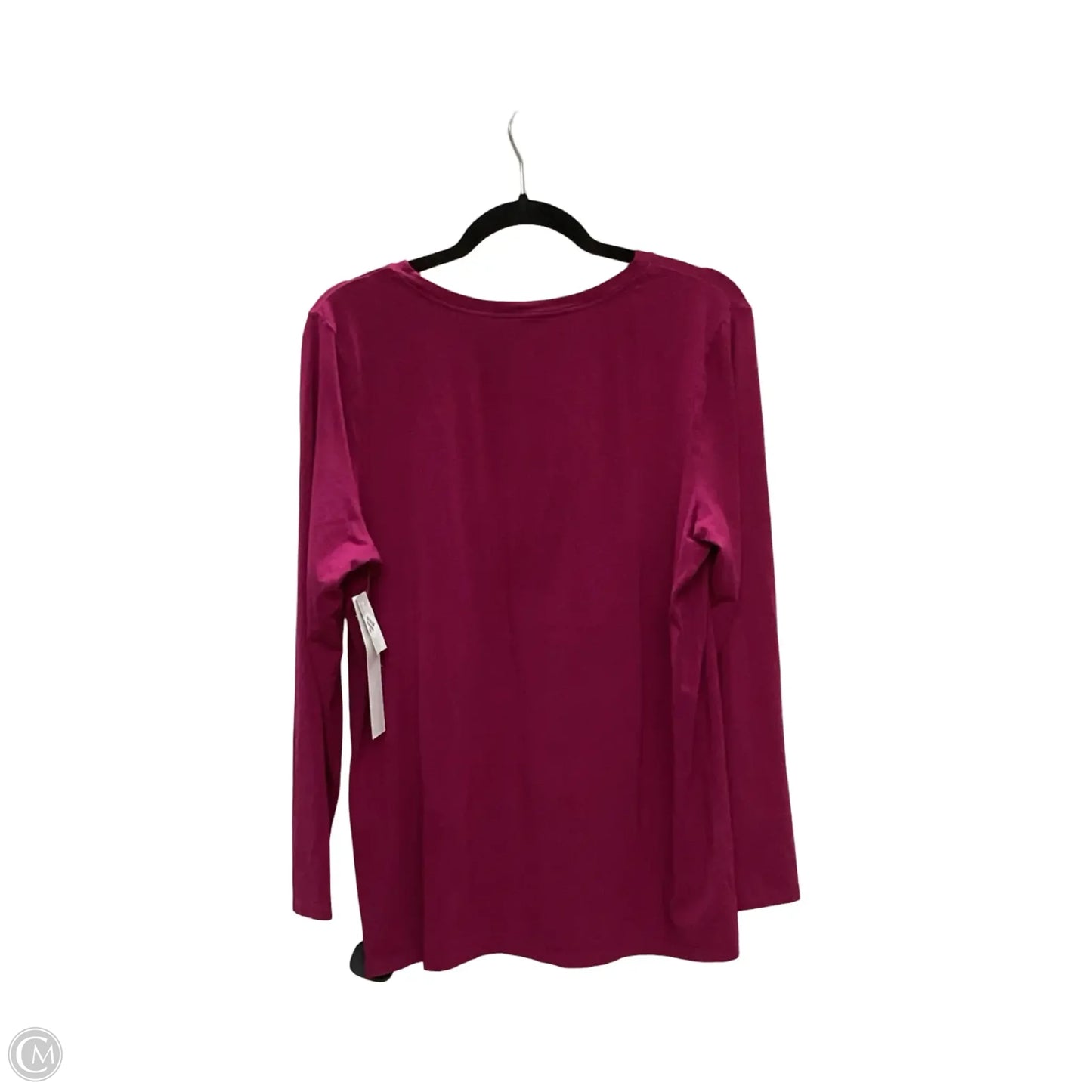 Top Long Sleeve Basic By Chicos In Pink, Size: Xl