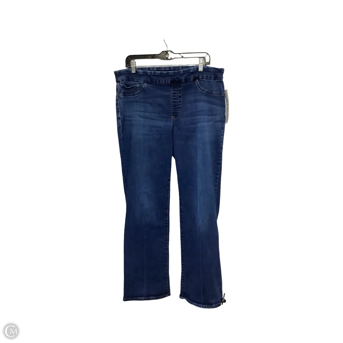 Jeans Boot Cut By Chicos In Blue Denim, Size: Xl