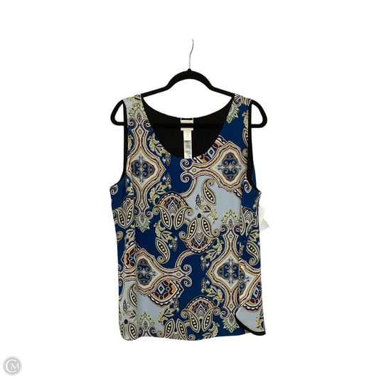 Blouse Sleeveless By Chicos In Multi-colored, Size: Xl
