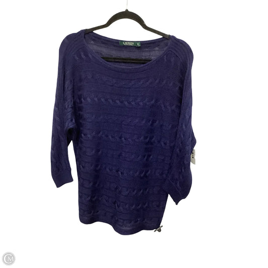 Sweater By Lauren By Ralph Lauren In Navy, Size: M
