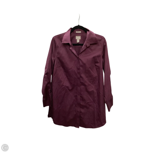 Blouse 3/4 Sleeve By Chicos In Purple, Size: M