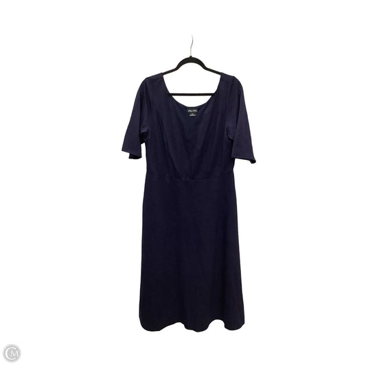 Dress Casual Midi By City Chic In Navy, Size: Xxl