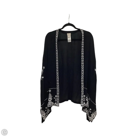 Kimono By Chicos In Black & White, Size: S