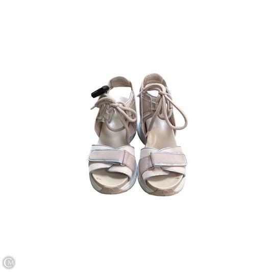 Sandals Heels Wedge By Michael By Michael Kors In Pink, Size: 10
