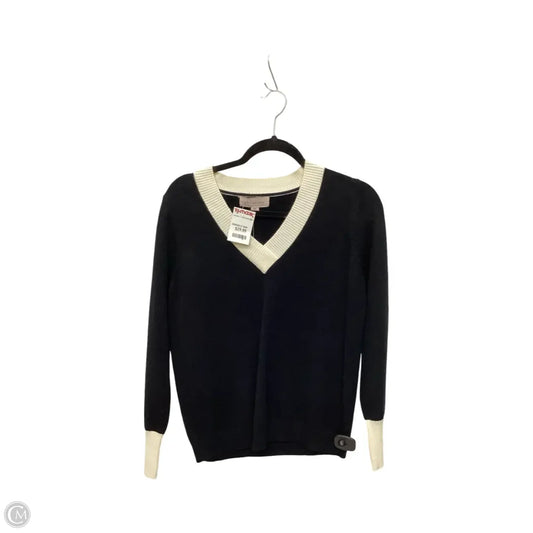 Sweater By Philosophy In Black & Cream, Size: M