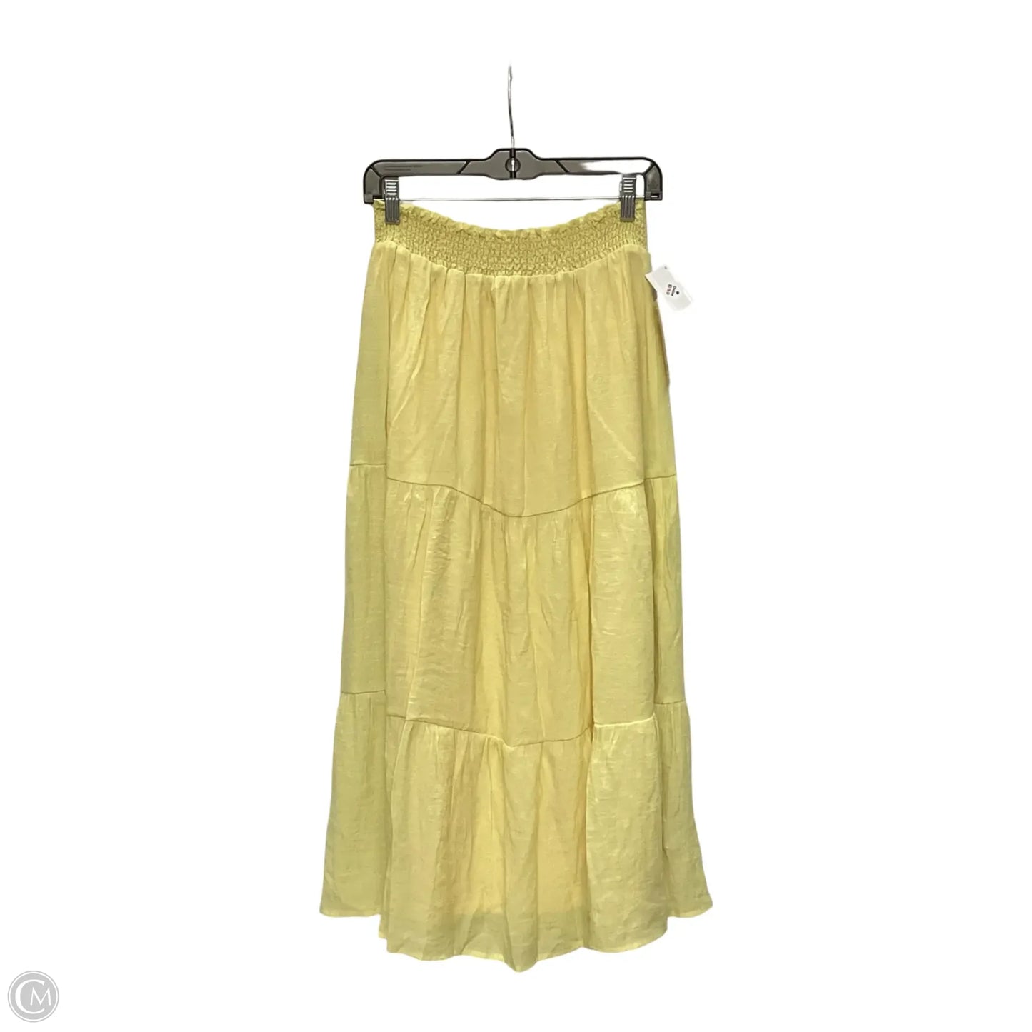 Skirt Maxi By Clothes Mentor In Yellow, Size: L