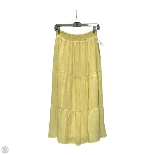 Skirt Maxi By Clothes Mentor In Yellow, Size: L