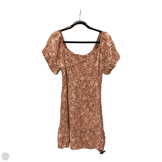 Dress Casual Short By Lucky Brand In Floral Print, Size: Xl