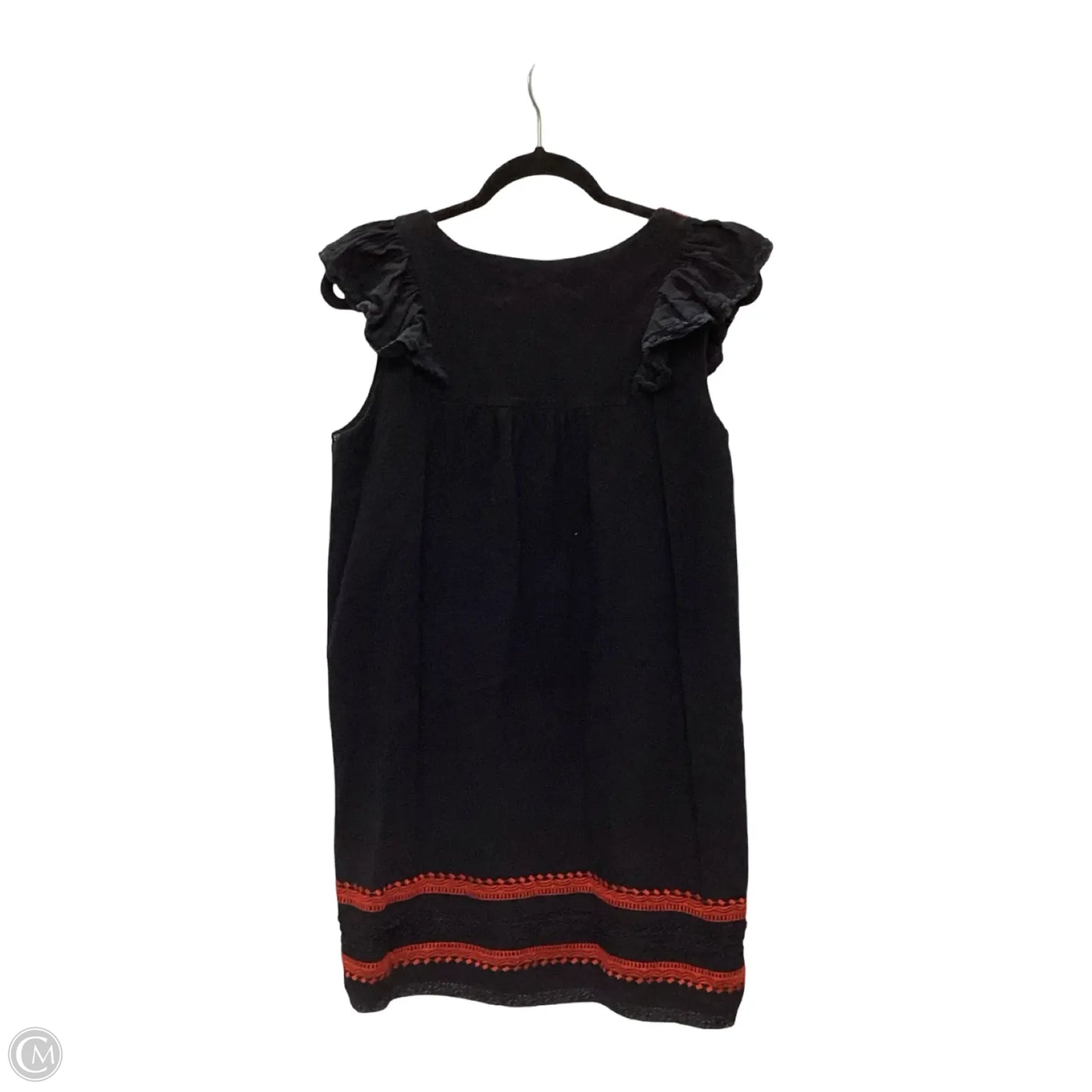 Blouse Short Sleeve By See And Be Seen In Black & Red, Size: S