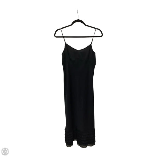 Dress Casual Midi By Loft In Black, Size: 4