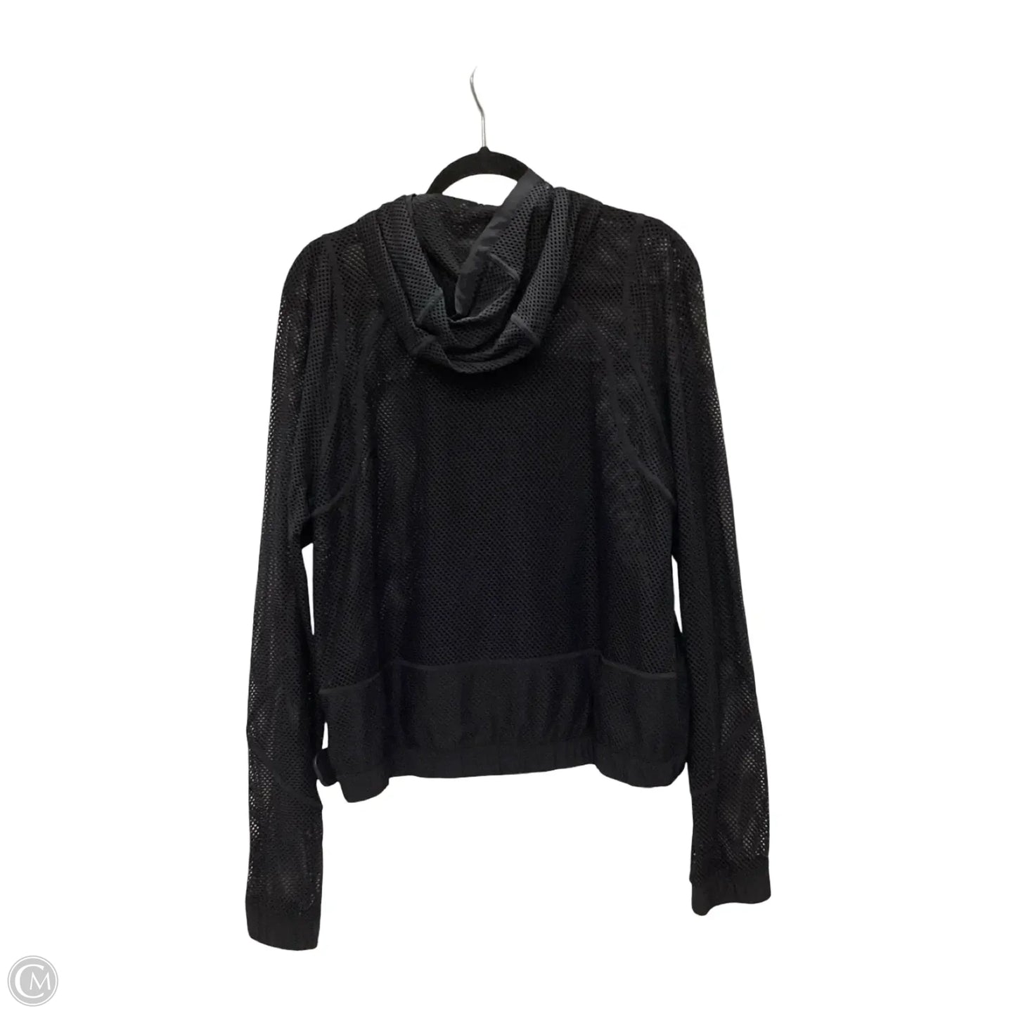 Athletic Jacket By Lululemon In Black, Size: 10