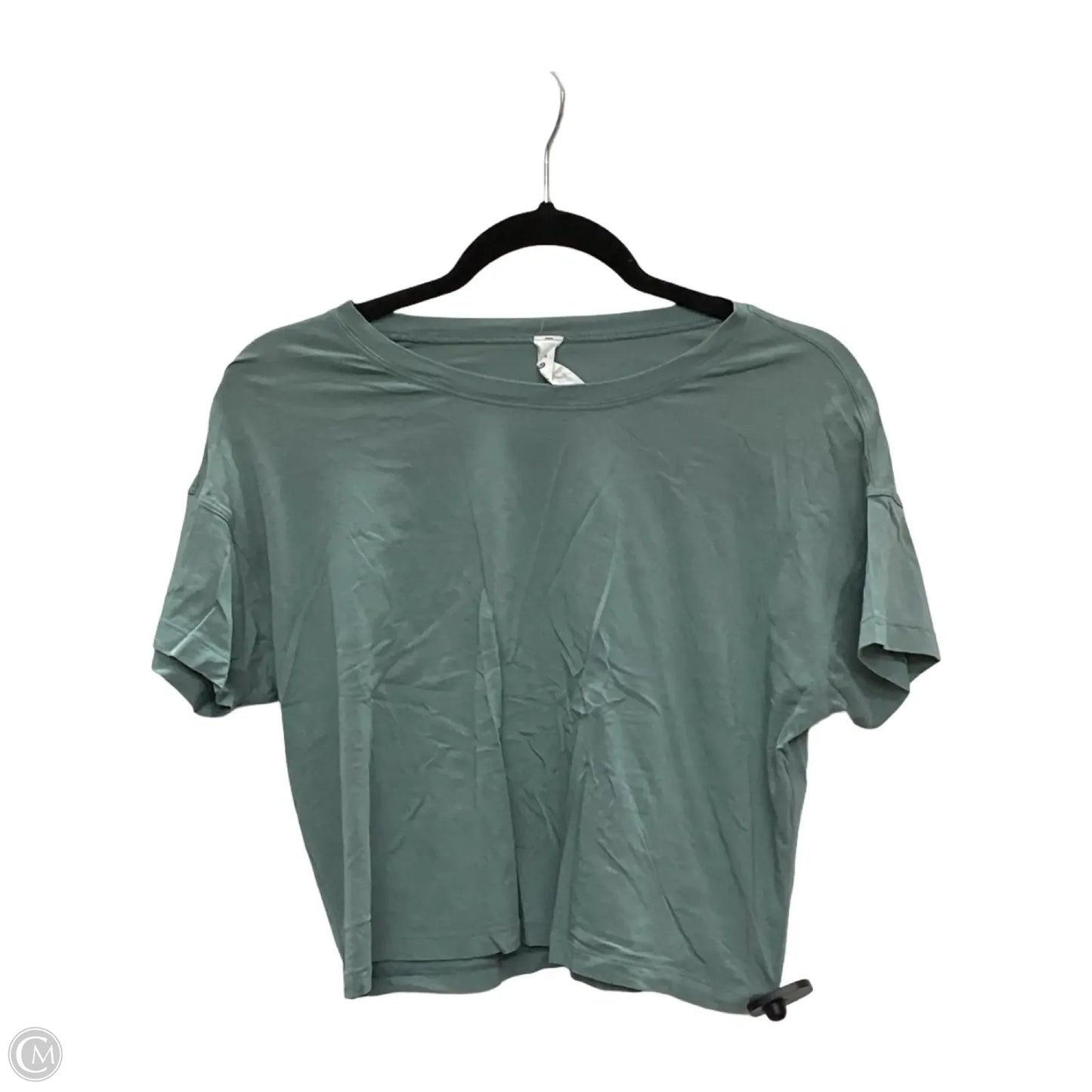 Athletic Top Short Sleeve By Lululemon In Teal, Size: 6