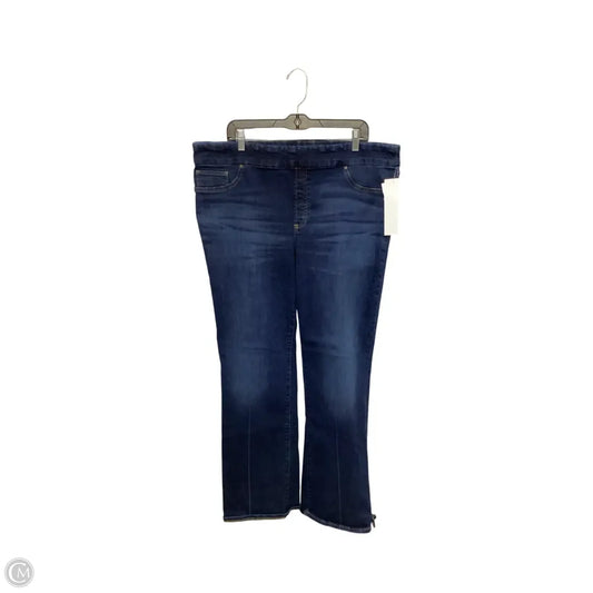 Jeans Boot Cut By Chicos In Blue Denim, Size: Xl