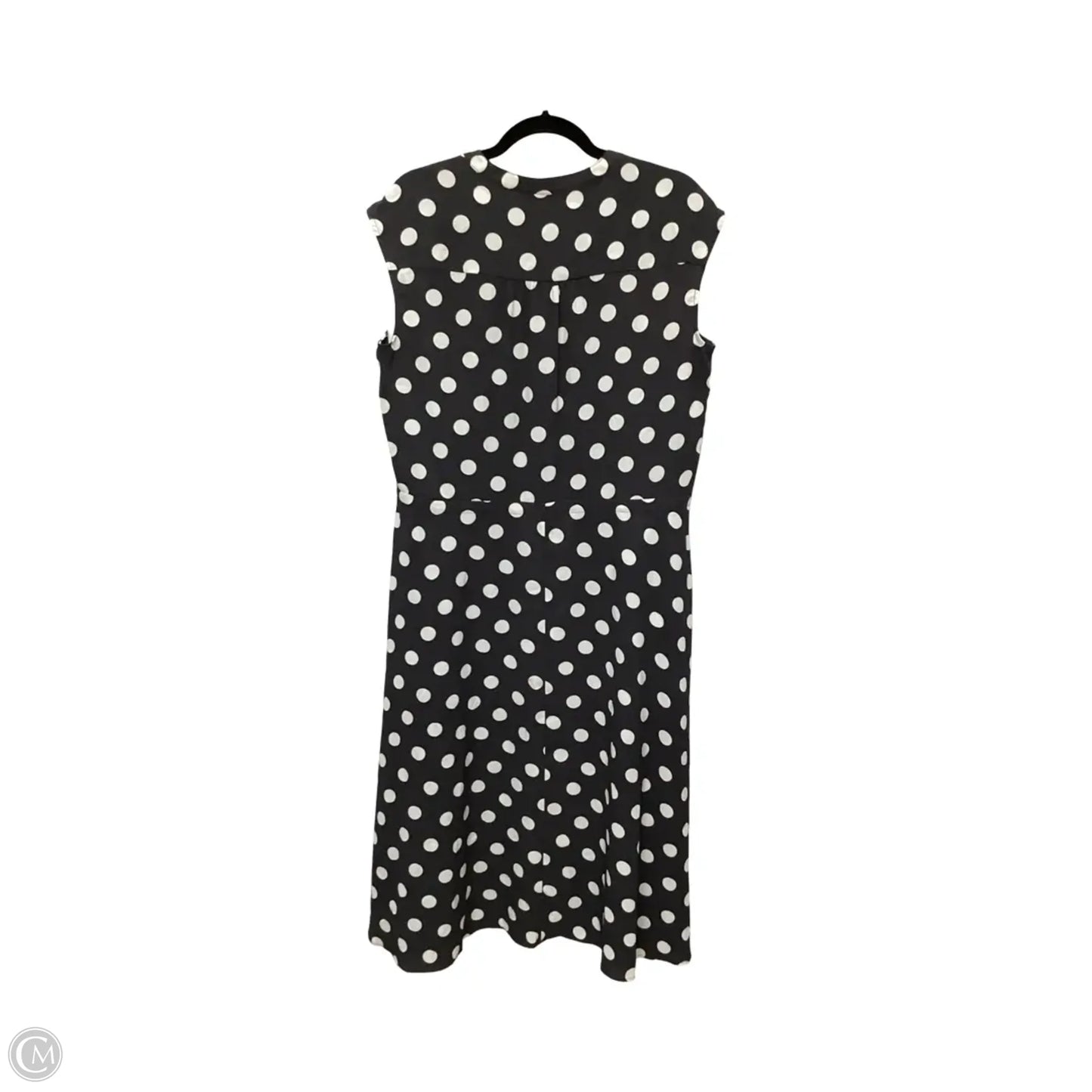 Dress Casual Midi By Anne Klein In Polkadot Pattern, Size: 10