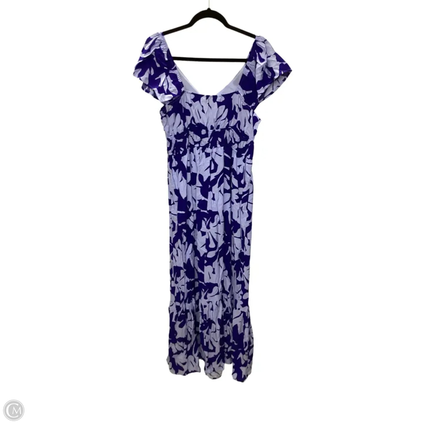 Dress Casual Maxi By Nine West In Blue, Size: L