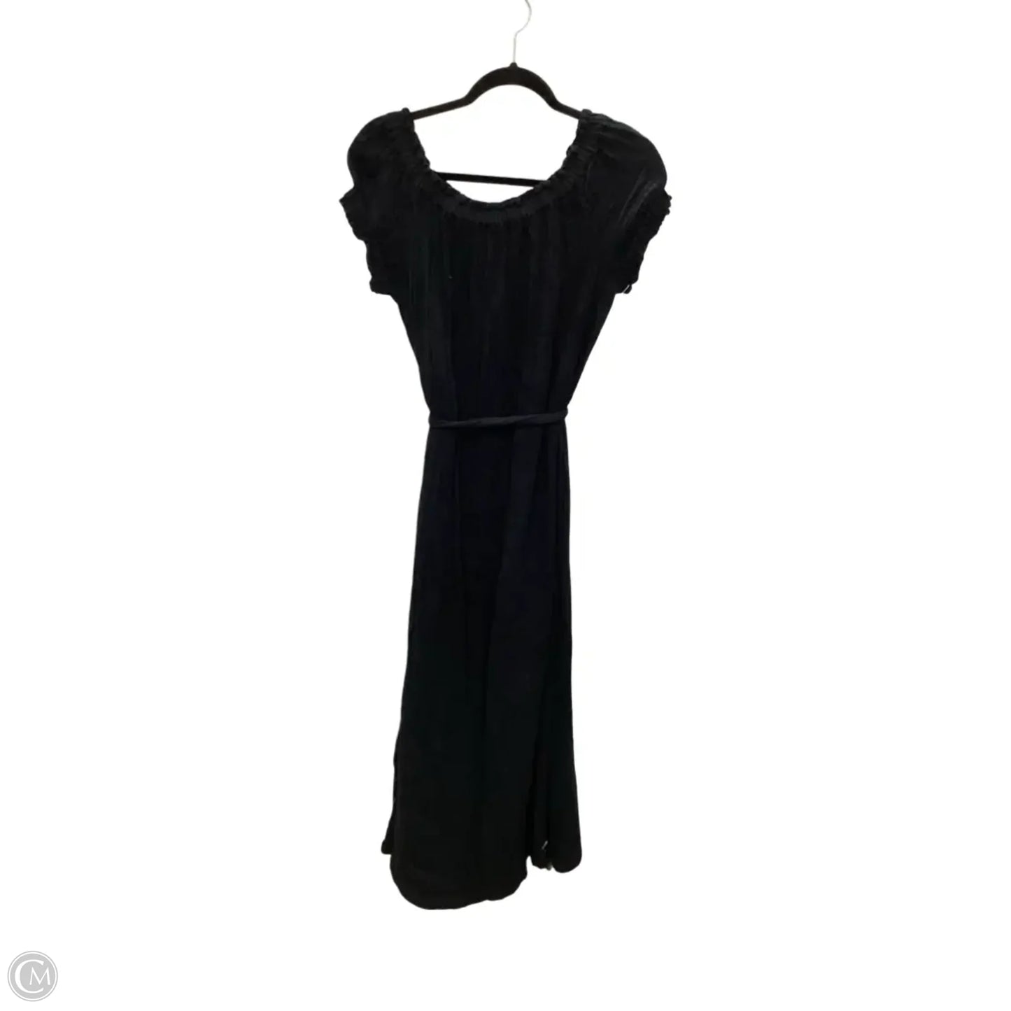 Dress Casual Midi By Loft In Black, Size: L