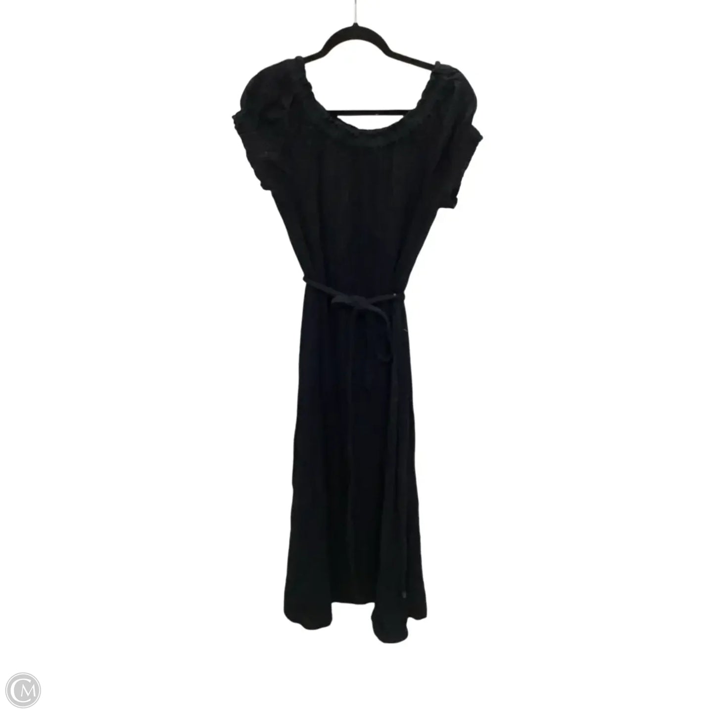 Dress Casual Midi By Loft In Black, Size: L
