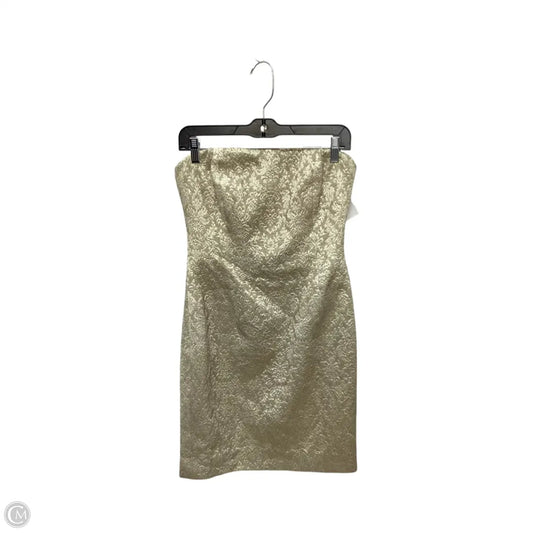 Dress Party Short By Carmen Marc Valvo In Gold, Size: M