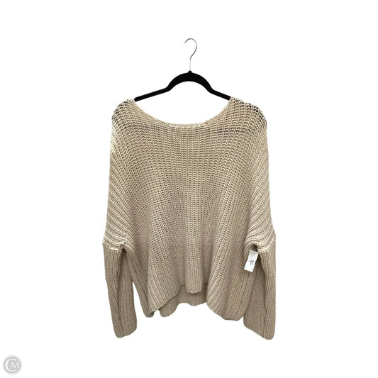 Sweater By Listicle In Tan, Size: L