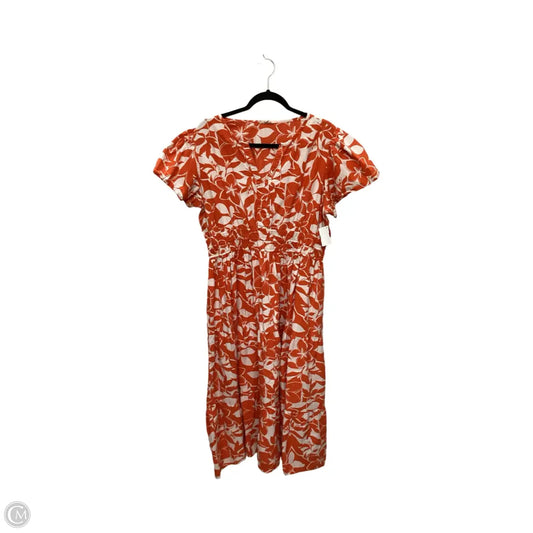 Dress Casual Midi By Kings Road In Floral Print, Size: 2x