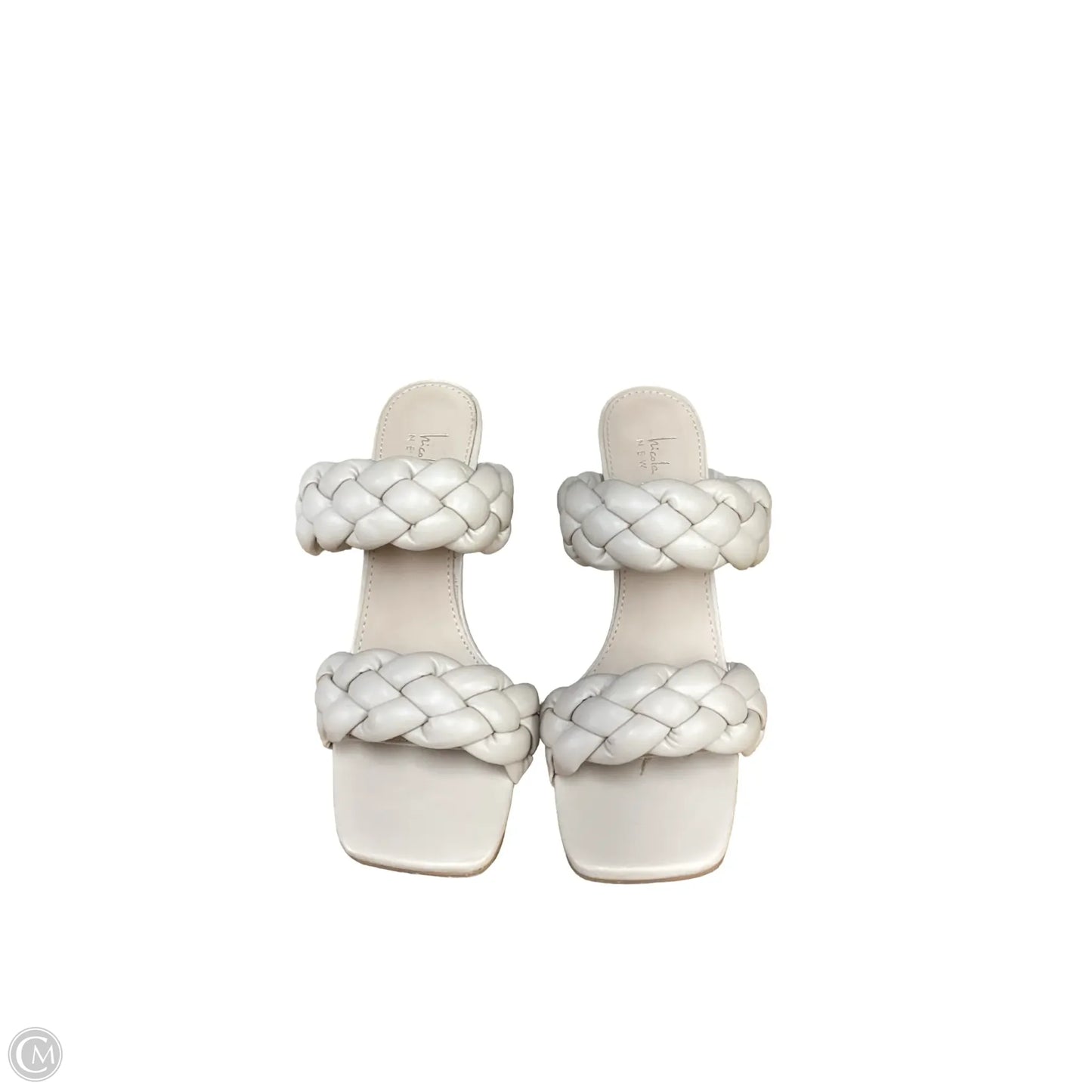Sandals Heels Block By Nicole Miller In Tan, Size: 7