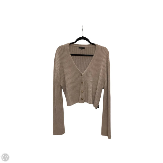 Cardigan By Love Tree In Beige, Size: M