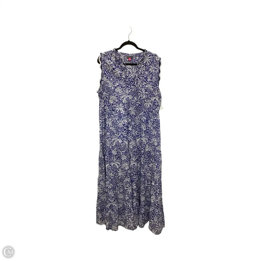 Dress Casual Maxi By Vince Camuto In Tropical Print, Size: Xl