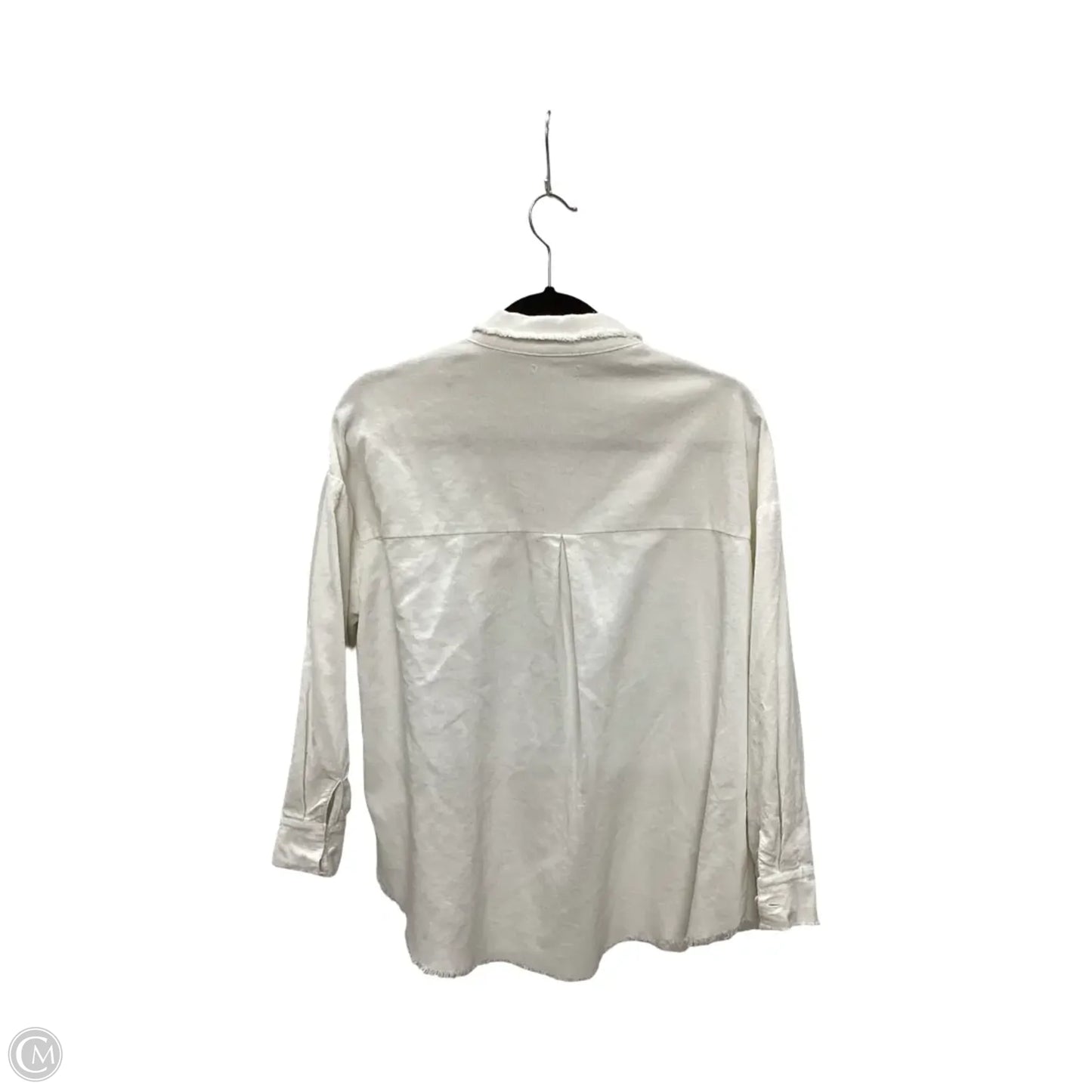 Jacket Shirt By Baevely In White, Size: S