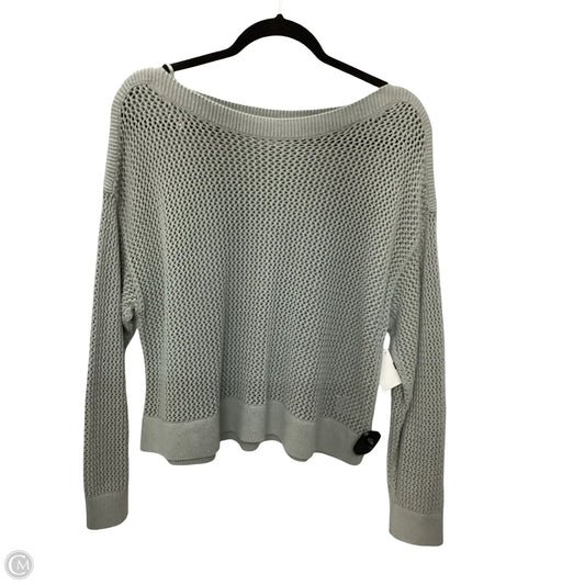 Blouse Long Sleeve By Old Navy In Grey, Size: M