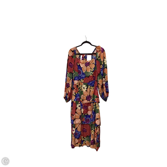 Dress Casual Maxi By Oddi In Floral Print, Size: 2x